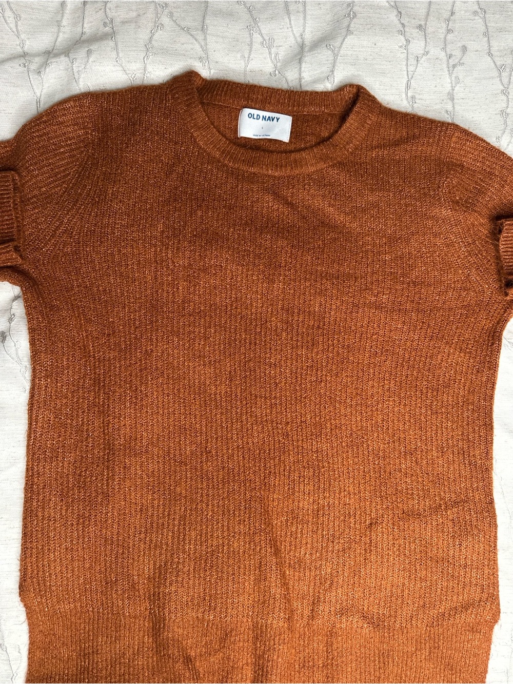 Old Navy Men’s Rust Orange Crewneck Sweater